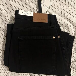 Judy blue black wide leg cropped pants